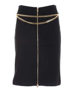 Chain skirt in black