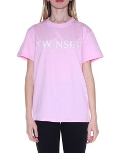TWINSET Logo Embroidered T-Shirt