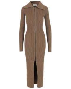Nanushka ZIp-Up Knitted Long-Sleeved Dress