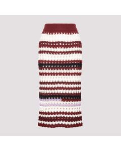 Marni Striped Midi Skirt