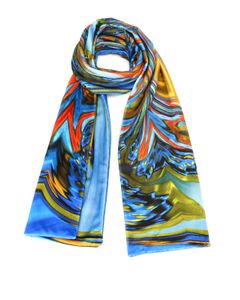 Grace print double velvet scarf
