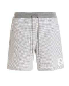 Thom Browne Logo Patch Drawstring Shorts
