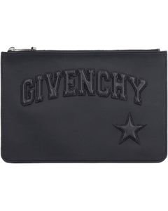 Givenchy Logo Embossed Clutch Bag