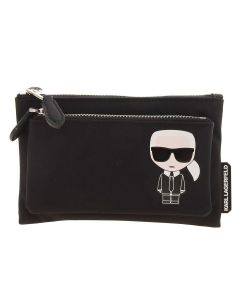 Karl Lagerfeld K/Ikonik Dual-Compartment Pouch