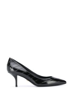 Dolce & Gabbana Striped Pointed Toe Pumps