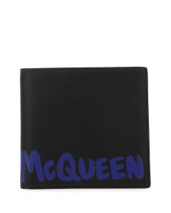 Alexander McQueen Graffiti Logo Printed Bifold Wallet