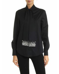 Shirt in black with jewel details