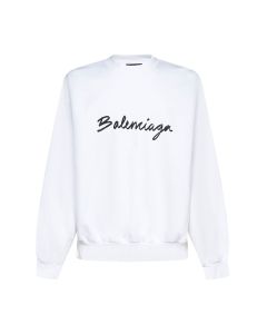 Balenciaga Logo Printed Crewneck Sweatshirt