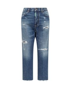Dsquared2 Ripped Cropped Jeans