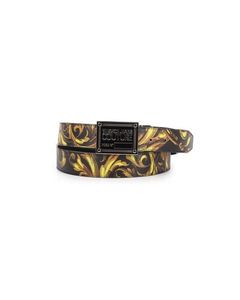 Versace Jeans Couture Logo Buckle Baroque Printed Belt