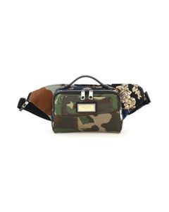 Patchwork Camouflage Belt Bag