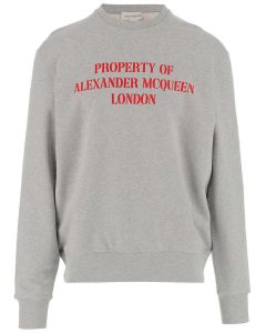 Alexander McQueen Logo Printed Crewneck Sweatshirt