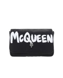 Alexander McQueen Graffiti Skull Small Shoulder Bag