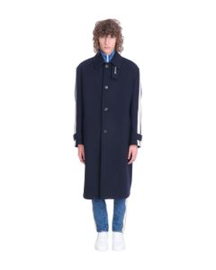 Coat In Blue Wool