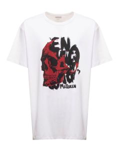 Alexander McQueen Skull-Print Crewneck T-Shirt
