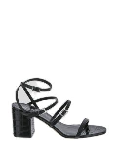 Paris Texas Embossed Strappy Heeled Sandals