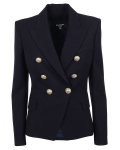 Balmain Notched Lapel 6 Button Double-Breasted Blazer