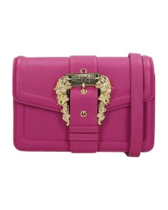 Shoulder Bag In Rose-pink Faux Leather