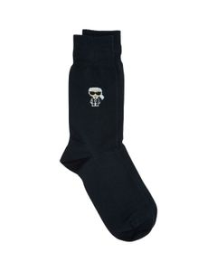 Karl Lagerfeld Graphic Logo Print High-Ankle Socks