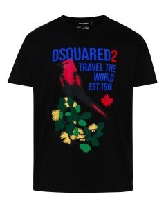 Dsquared2 Graphic Printed Crewneck T-Shirt