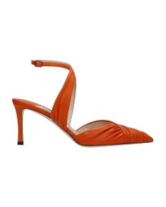 Basil 75 Sandals In Orange Leather