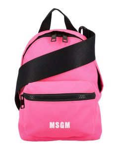 MSGM Logo Embroidered Mini Backpack