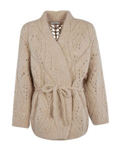 Belted Knit Cardigan