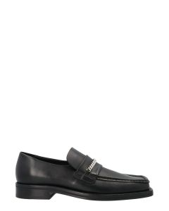Martine Rose Square-Toe Chain Link Detailed Loafers