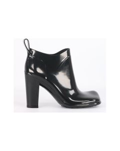Shine Shiny Rubber Ankle Boots