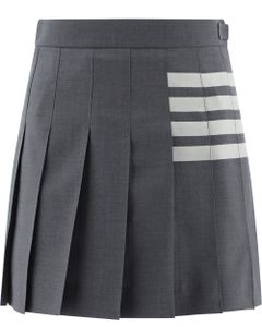 Thom Browne 4-Bar Pleated Mini Skirt