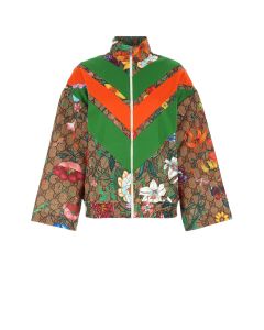 Gucci GG Flora Print Zipped Jacket
