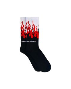 Red Flames Socks