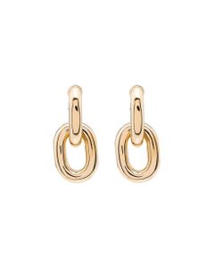Paco Rabanne Woman's Gold Colored Brass Chain Link Earrings