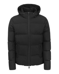 Laminar hooded padded jacket