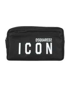 Beauty Case With Icon Print