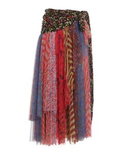 Floral patchwork skirt