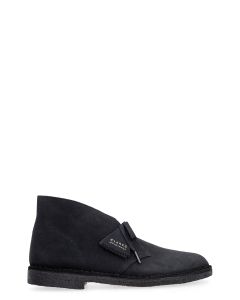 Clarks Round Toe Lace-Up Ankle Boots