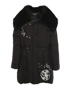 Moon patch padded coat