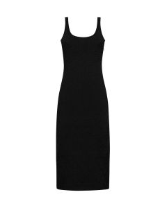 Fendi FF Embossed Sleeveless Midi Dress