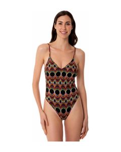 Woman One Piece Swimsuit With Pattern