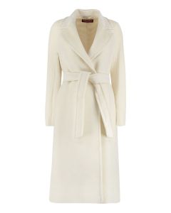 Max Mara Studio Double-Breasted Belted Coat