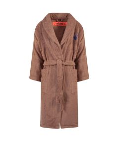 Off-White Logo Embroidered Belted Bathrobe