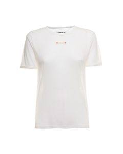 Maison Margiela White Cotton Crew Neck T-shirt Woman
