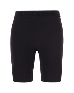 Givenchy Elastic Logo Jacquard Waist Cyclist Shorts