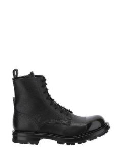 Alexander McQueen Lace-Up Combat Boots