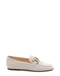 Tod's Kate Chain Link Almond Toe Loafers