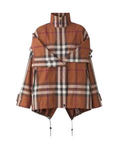 Burberry Checkered Hooded Jacket