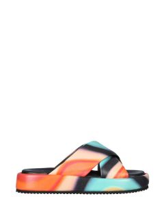 PS Paul Smith Printed Open-Toe Slides