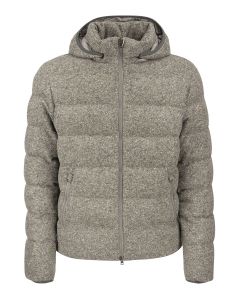 Wool blend padded jacket