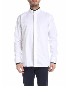 White shirt with contrasting details